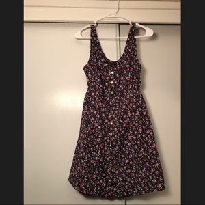 Open Back Floral Dress